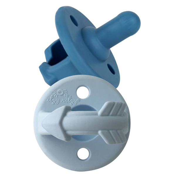 Sweetie Soother™ Pacifier Sets (2-pack): Mint + White Cables