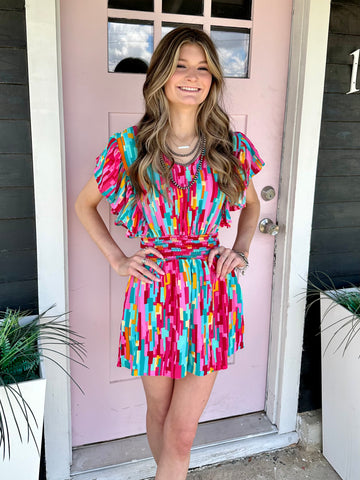 Hailey Colorful Romper