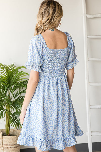 Baby Blue Spotted Dress
