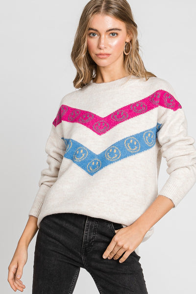 Aspen Smiley Face Sweater