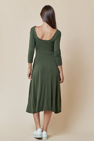 Hana Olive Dress