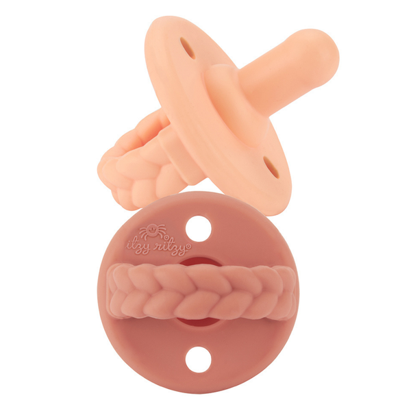 Sweetie Soother™ Pacifier Sets (2-pack): Mint + White Cables