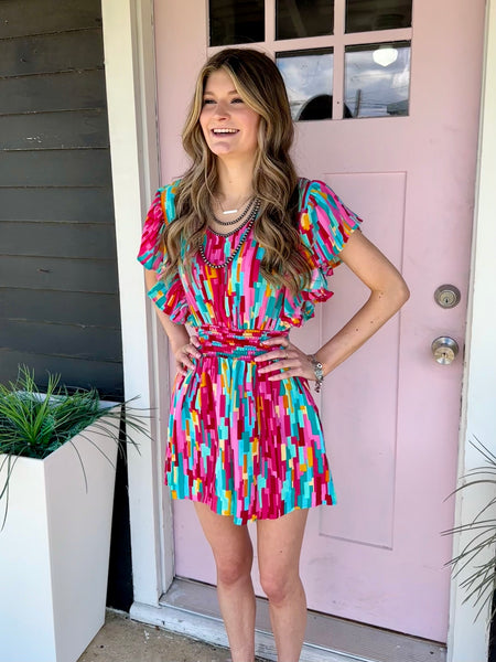 Hailey Colorful Romper