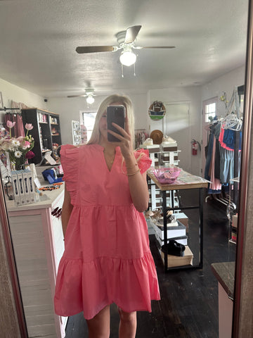 Lydia Hot Pink Dress