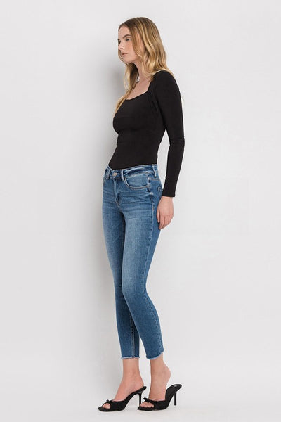 Violet Mid Rise Jean