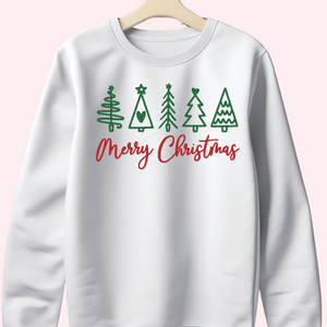 Merry Christmas Embroidered Sweatshirt