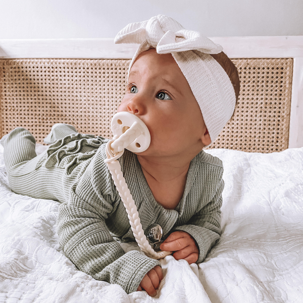 Sweetie Soother™ Pacifier Sets (2-pack): Mint + White Cables