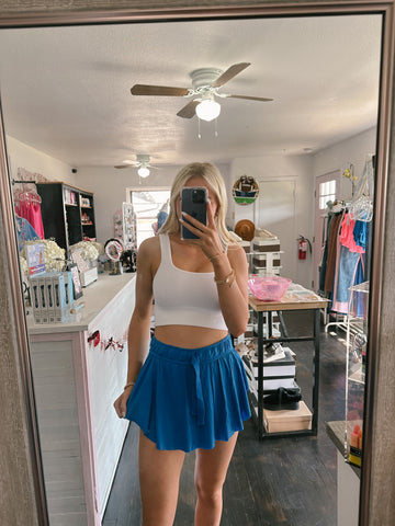 Ana Blue Butterfly Skirt