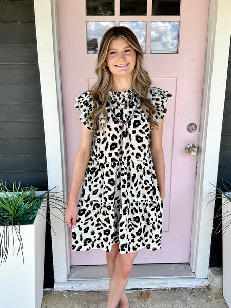 Jodi Leopard Dress