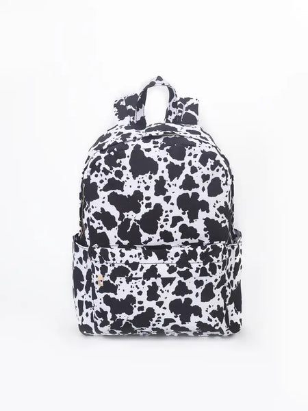 BW Cow Print - INCLUDES NAME ON BAG