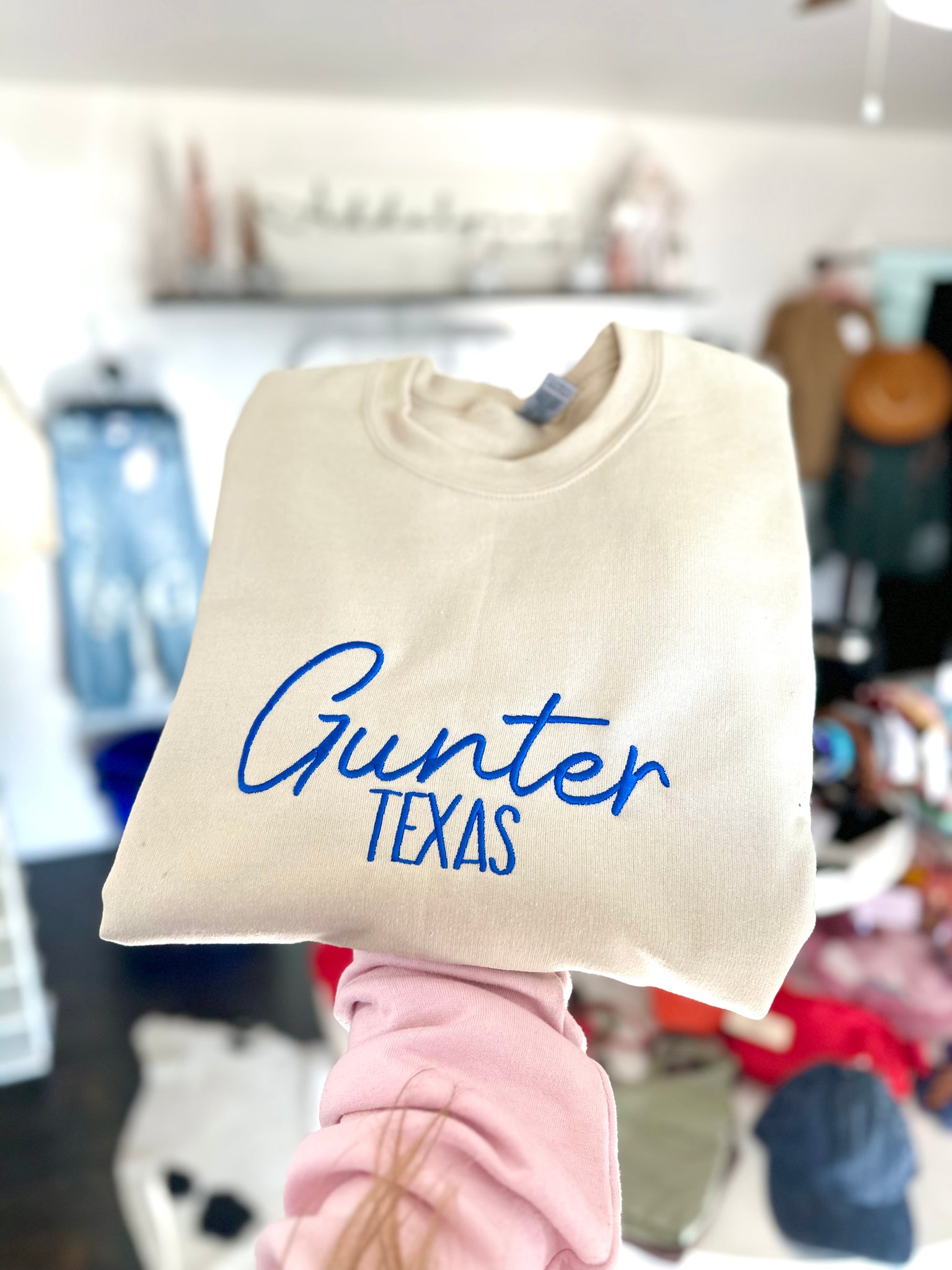 Embroidered Gunter TX Sweatshirt