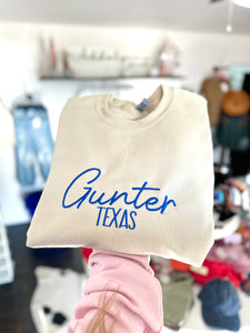 Embroidered Gunter TX Sweatshirt