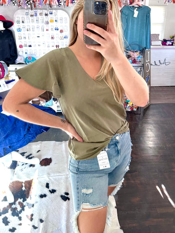 Nancy Olive Top