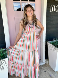 Reign Striped Maxi Dress