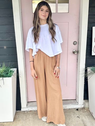 Sammy Wide Leg Pants Camel