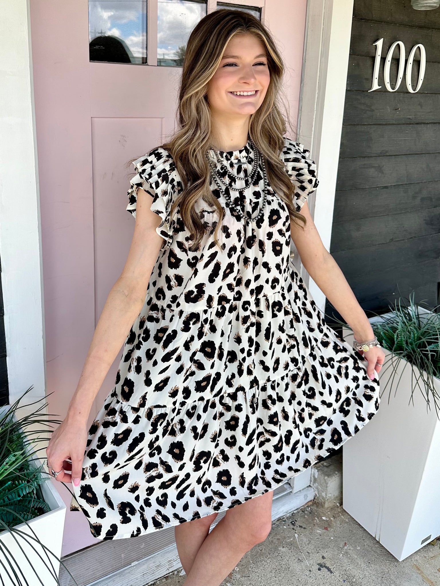 Jodi Leopard Dress