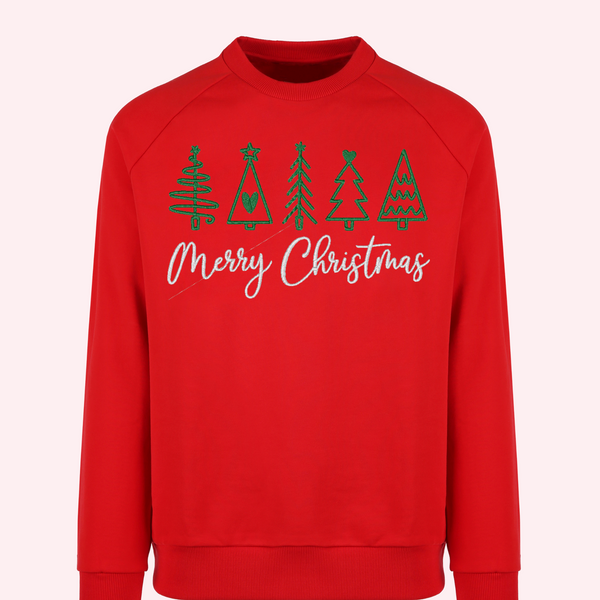 Merry Christmas Embroidered Sweatshirt