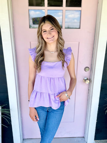 Freya Lavender Top