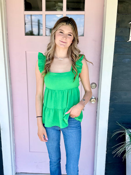 Freya Kelly Green Top