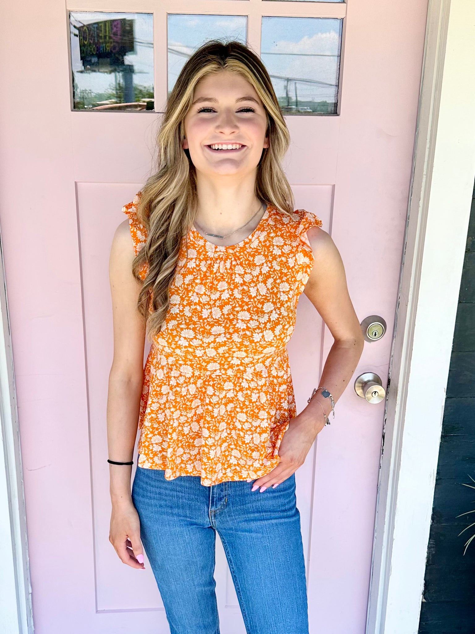 Faith Floral Top