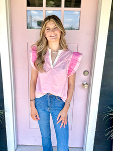 Camille Pink Top