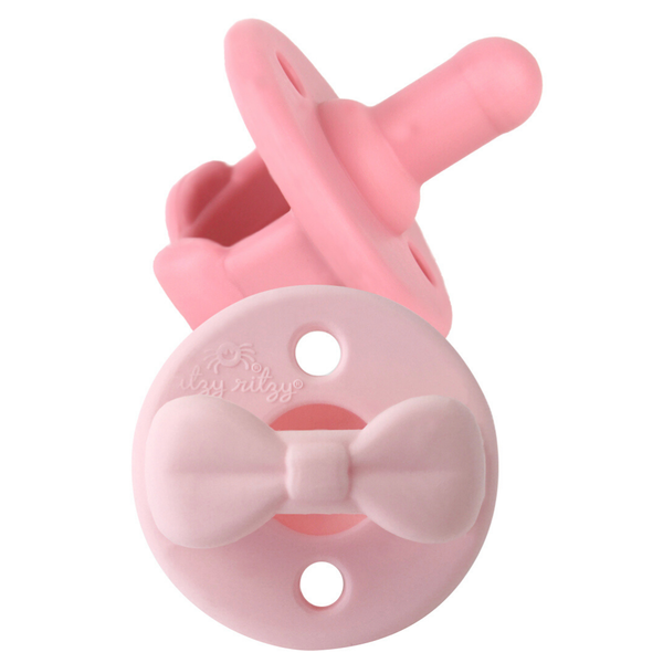 Sweetie Soother™ Pacifier Sets (2-pack): Lilac + Orchid Bows