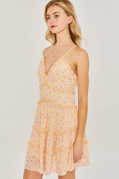 Yellow Floral Dress