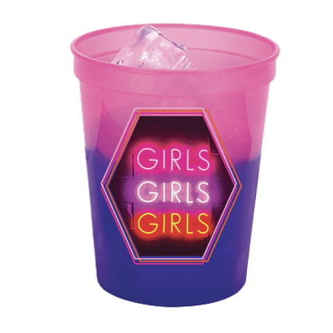 Girls Neon Mood Stadium Cups - Summer