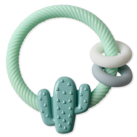 Ritzy Rattle™ Silicone Teether Rattles: Cactus