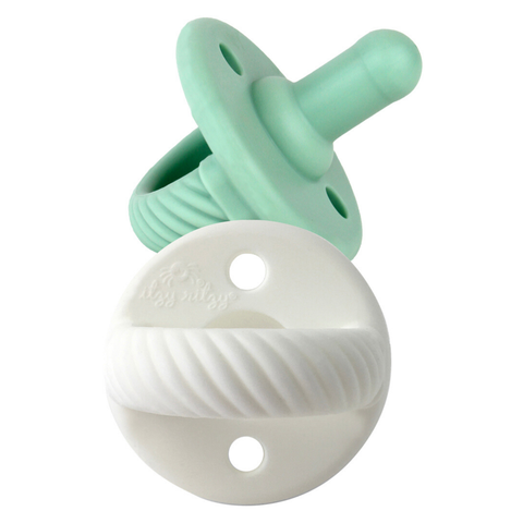 Sweetie Soother™ Pacifier Sets (2-pack): Mint + White Cables